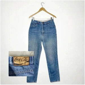 Coco-Cola Vintage Straight Leg High Rise Jeans Women's Size 12 1980's